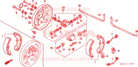 FLASQUE   MACHOIRES DE FREIN AVANT pour Honda TRX 300 FOURTRAX de 1996