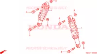 AMORTISSEUR AVANT pour Honda TRX 300 FOURTRAX de 2000