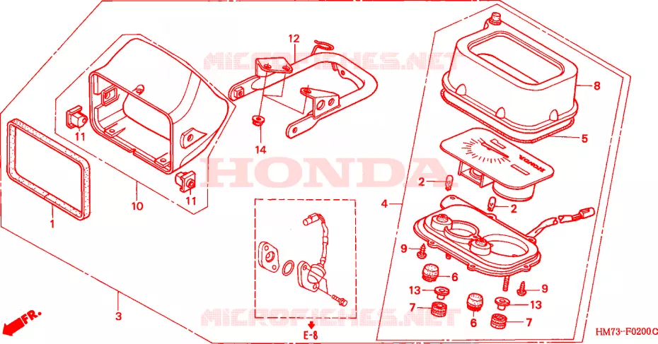 COMPTEUR Honda ATV 400 FOURTRAX 1996  TRX400FWT