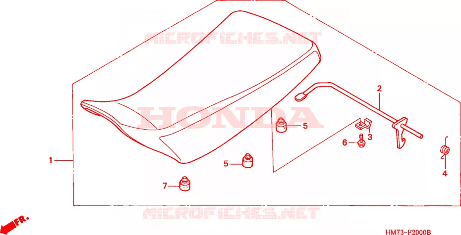 SELLE Honda ATV 400 FOURTRAX 1999  TRX400FWX