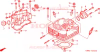CULASSE pour Honda TRX 250 FOURTRAX RECON Standard de 2002