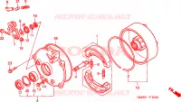 TAMBOUR DE FREIN ARRIERE pour Honda TRX 250 FOURTRAX RECON Standard de 2002
