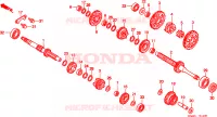 BOITE DE VITESSES pour Honda TRX 250 FOURTRAX RECON de 2000