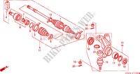 ARBRE DE ROUE  (TRX500FA1/2/3/4) pour Honda FOURTRAX 500 RUBICON Hydrostatic de 2002