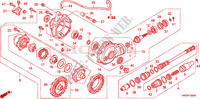 ENGRENAGE FINAL AVANT (TRX500FA1/2/3/4) pour Honda FOURTRAX 500 RUBICON Hydrostatic de 2003