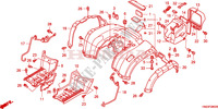 GARDE BOUE ARRIERE (TRX500FA1/2/3/4) pour Honda FOURTRAX 500 FOREMAN RUBICON Hydrostatic de 2004