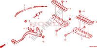 REPOSE PIED   PEDALE (TRX500FA1/2/3/4) pour Honda FOURTRAX 500 FOREMAN RUBICON Hydrostatic de 2003
