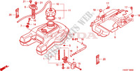 RESERVOIR A CARBURANT (TRX500FA1/2/3/4) pour Honda FOURTRAX 500 RUBICON Hydrostatic de 2002
