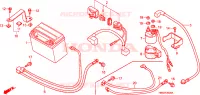 BATTERIE pour Honda TRX 250 SPORTRAX EX de 2002