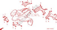 GARDE BOUE AVANT (TRX250EX1/2/3/4/5) pour Honda TRX 250 SPORTRAX EX de 2005