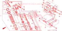 COUSSIN ARRIERE(4) Chassis 250 honda-moto CR 1988 F__1703