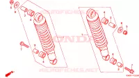 AMORTISSEUR ARRIERE pour Honda CB 250 TWO FIFTY de 2000