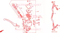 MAITRE CYLINDRE DE FREIN AVANT pour Honda CB 250 TWO FIFTY de 2000