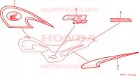 MARQUE(4) pour Honda CB 250 TWO FIFTY de 2000