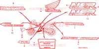 MARQUE(2) pour Honda NSR 125 R de 1993