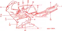 MARQUE(3) pour Honda NSR 125 R de 1994