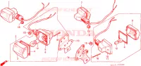 CLIGNOTANT(3) pour Honda CB 125 TWIN de 1988