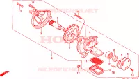 POMPE A HUILE pour Honda CB 125 TWIN de 1983
