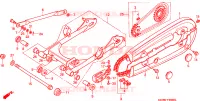 BRAS ARRIERE pour Honda CG 125 de 1999