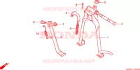 BEQUILLE pour Honda CG 125 CARGO de 1993