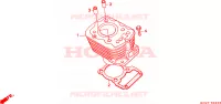 CYLINDRE pour Honda CG 125 CARGO de 1993