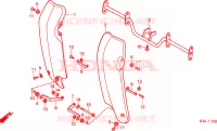 PROTEGE JAMBE pour Honda H 100, circle winkers de 1984