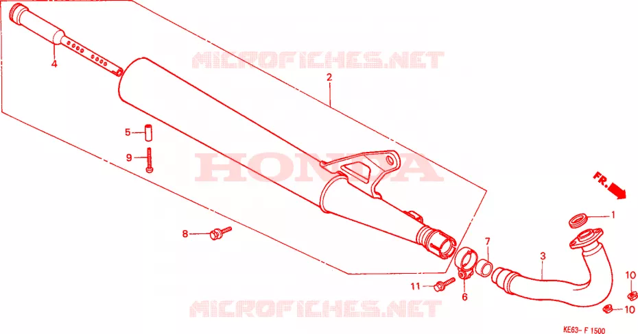 SILENCIEUX D'ECHAPPEMENT Honda MOTO 100 other-models 1984  H100SD