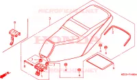 SELLE pour Honda SCOOPY 100 de 1996