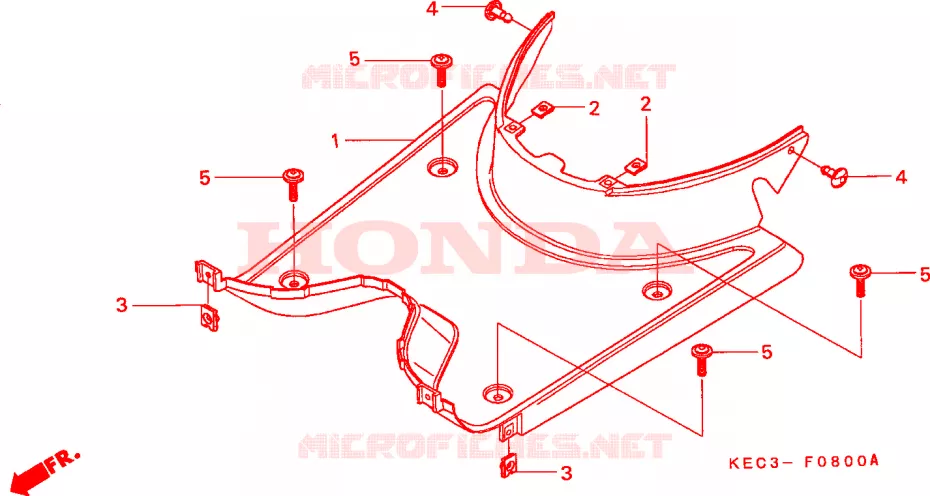 PLANCHER Honda SCOOTER 100 SCOOPY 2000  SH100Y-SP