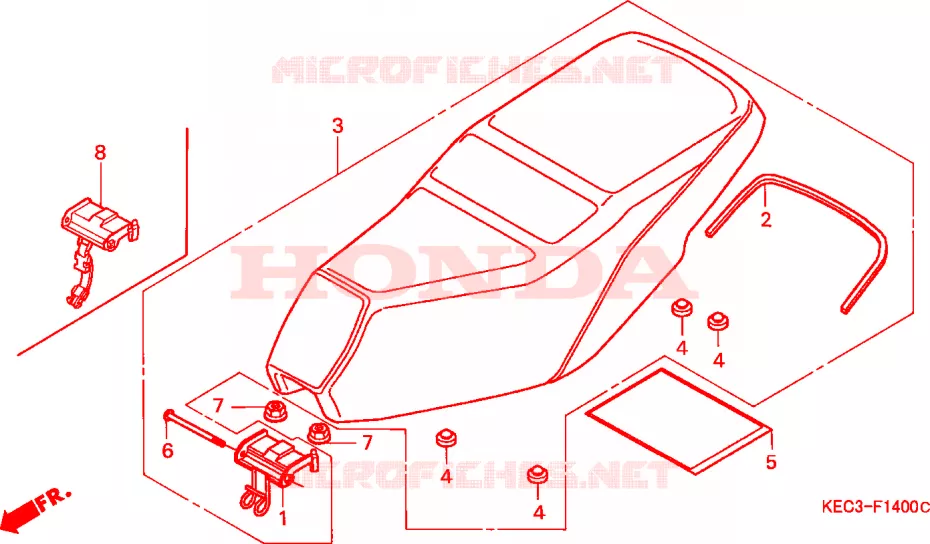 SELLE Honda SCOOTER 100 SH 2000  SH100Y