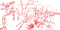 COMMUTATEUR/CABLE(CMX250CT) pour Honda REBEL 250 de 1996