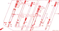 FOURCHE pour Honda REBEL 250 de 2003