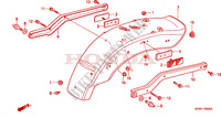 GARDE BOUE ARRIERE (CMX250CT CM/V/Y/1/2/3) pour Honda REBEL 250 de 2000