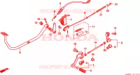 PEDALE pour Honda REBEL 250 de 2003