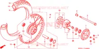 ROUE ARRIERE pour Honda REBEL 250 de 2003