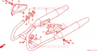 SILENCIEUX D'ECHAPPEMENT pour Honda REBEL 250 de 2003