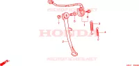 BEQUILLE pour Honda REBEL 250 de 1998