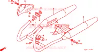 SILENCIEUX D'ECHAPPEMENT pour Honda REBEL 250 de 1998