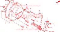 CARTER MOTEUR DROIT   POMPE A HUILE pour Honda PANTHEON 125 FES de 2002