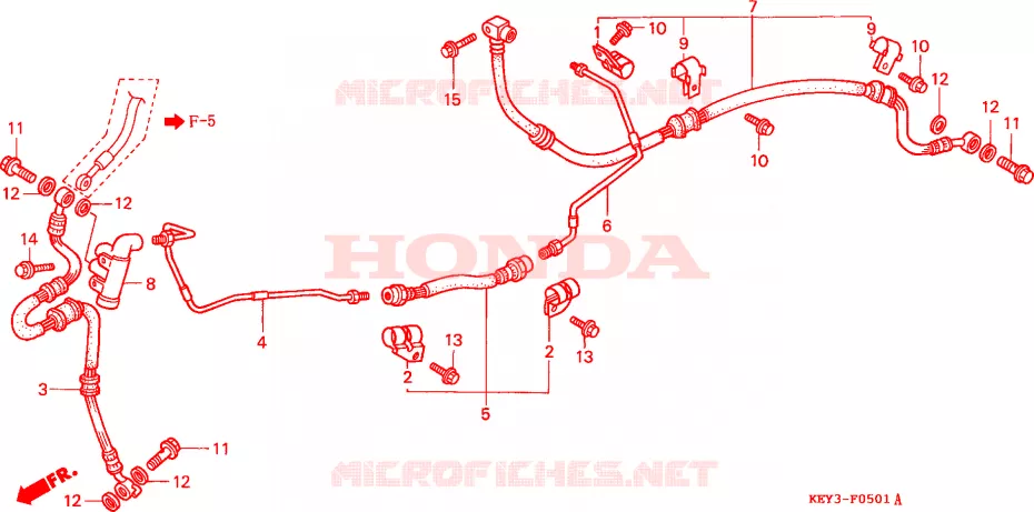 DURITE DE FREIN ARRIERE Honda SCOOTER 150 PANTHEON 2002  FES1502