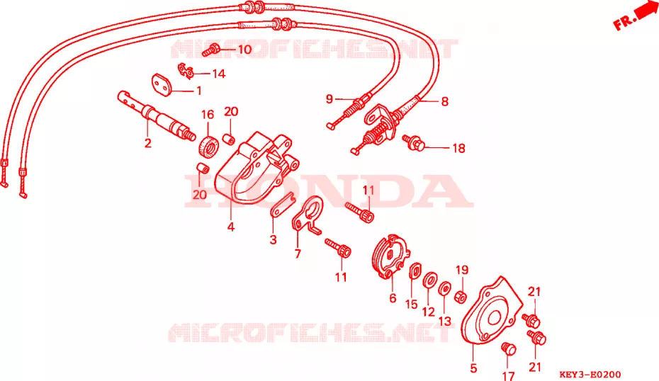 SOUPAPE D'ÉCHAPPEMENT Honda SCOOTER 125 PANTHEON 2000  FES125Y