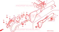 SILENCIEUX D'ECHAPPEMENT pour Honda XLS 185 de 1987