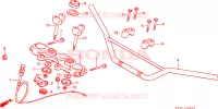 GUIDON   TE DE FOURCHE pour Honda XLS 185 de 1993