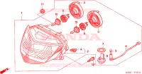 PHARE (FES2505) pour Honda FORESIGHT 250 de 2005
