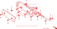 SILENCIEUX D'ECHAPPEMENT (FES2505) pour Honda FORESIGHT 250 de 2005