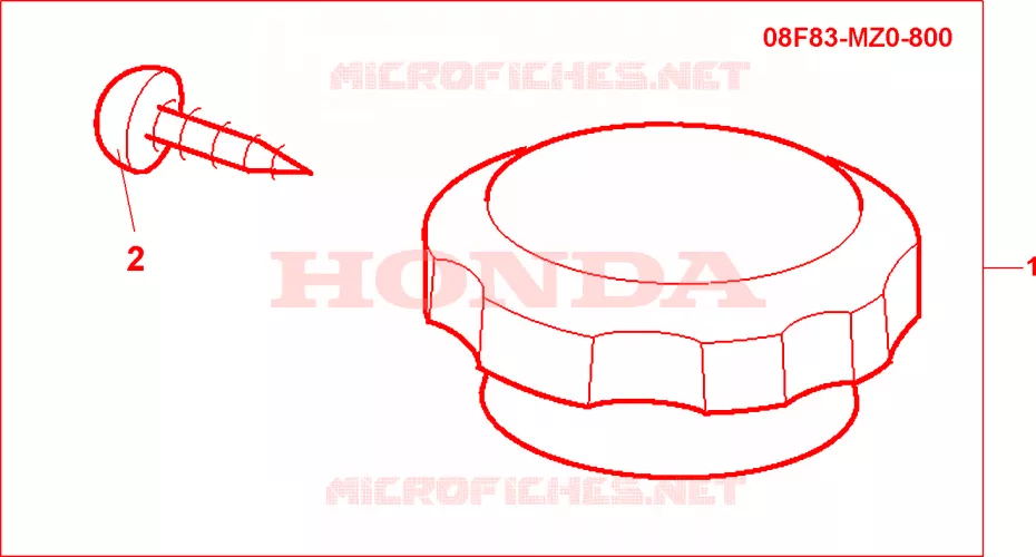 BOUCHON DE RADIATEUR CHROME Honda MOTO 125 SHADOW 2001  VT125C21