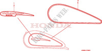 MARQUE(2) pour Honda SHADOW 125 de 2000