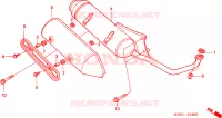SILENCIEUX D'ECHAPPEMENT pour Honda AROBASE 150 de 2004