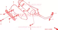 SILENCIEUX D'ECHAPPEMENT pour Honda AROBASE 125 TWO TONE de 2003