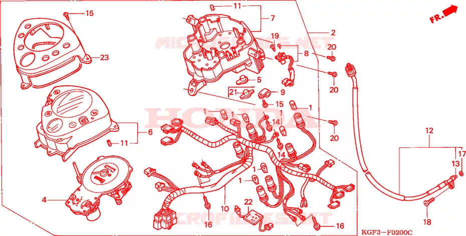COMPTEUR Honda SCOOTER 150 AROBASE 2000  NES150Y
